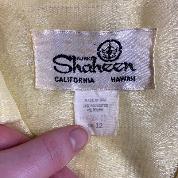 Vintage 70s Alfred Shaheen painted maxi shirtdress - Picture 13 of 14